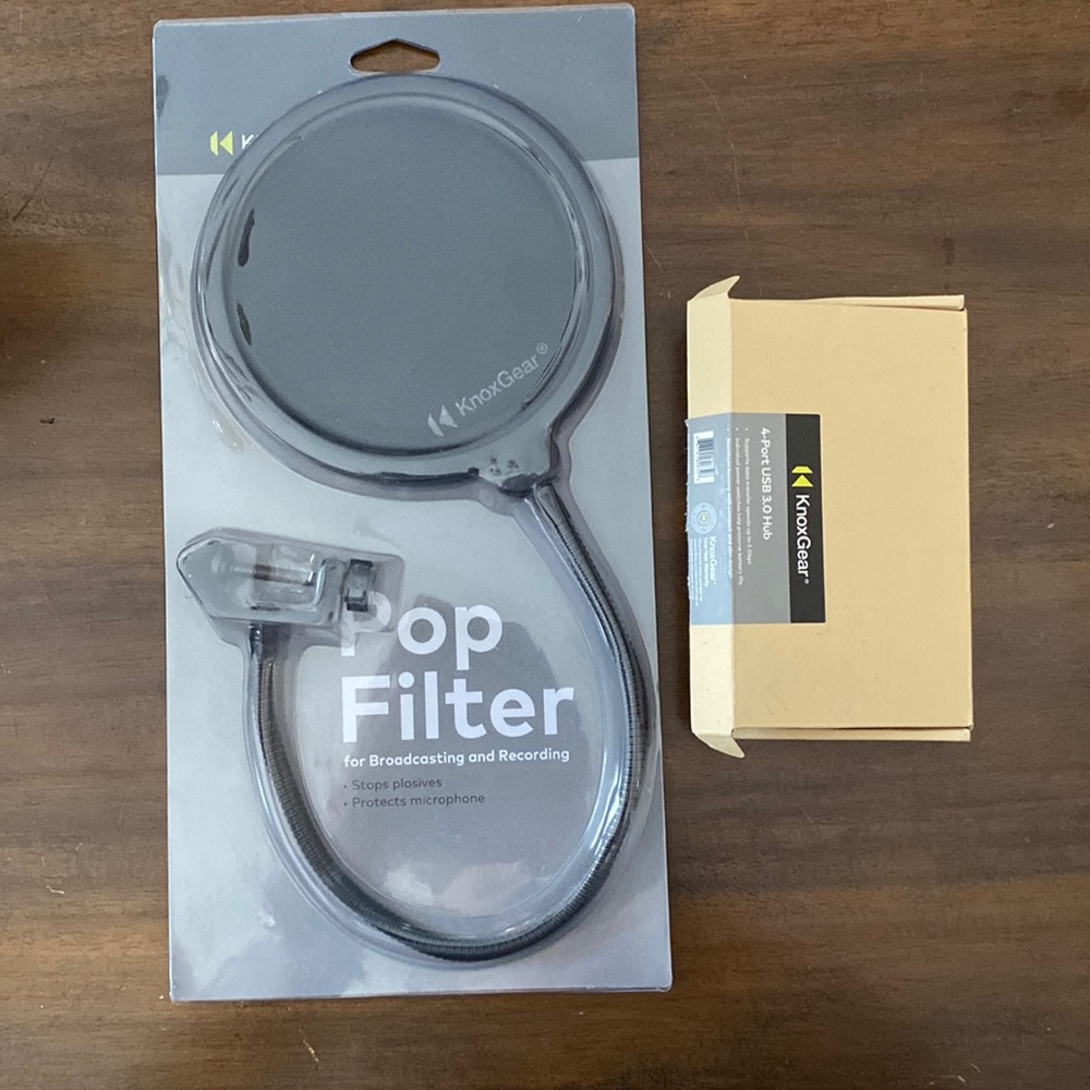 KnoxGear | Pop Filter and 4-Port USB Hub